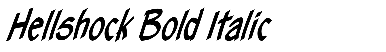 Hellshock Bold Italic